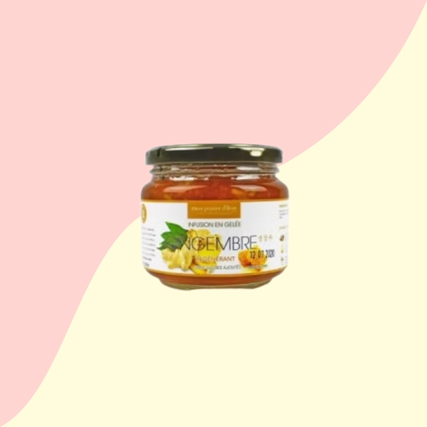 Infusion en gelée gingembre
