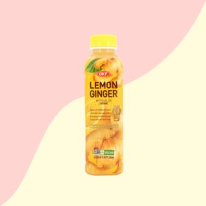 Lemon ginger with aloe drink