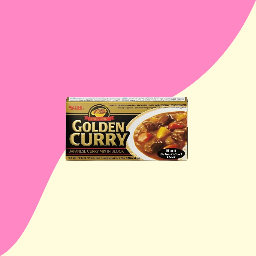 Golden curry s&b sauce mix en bloc fort