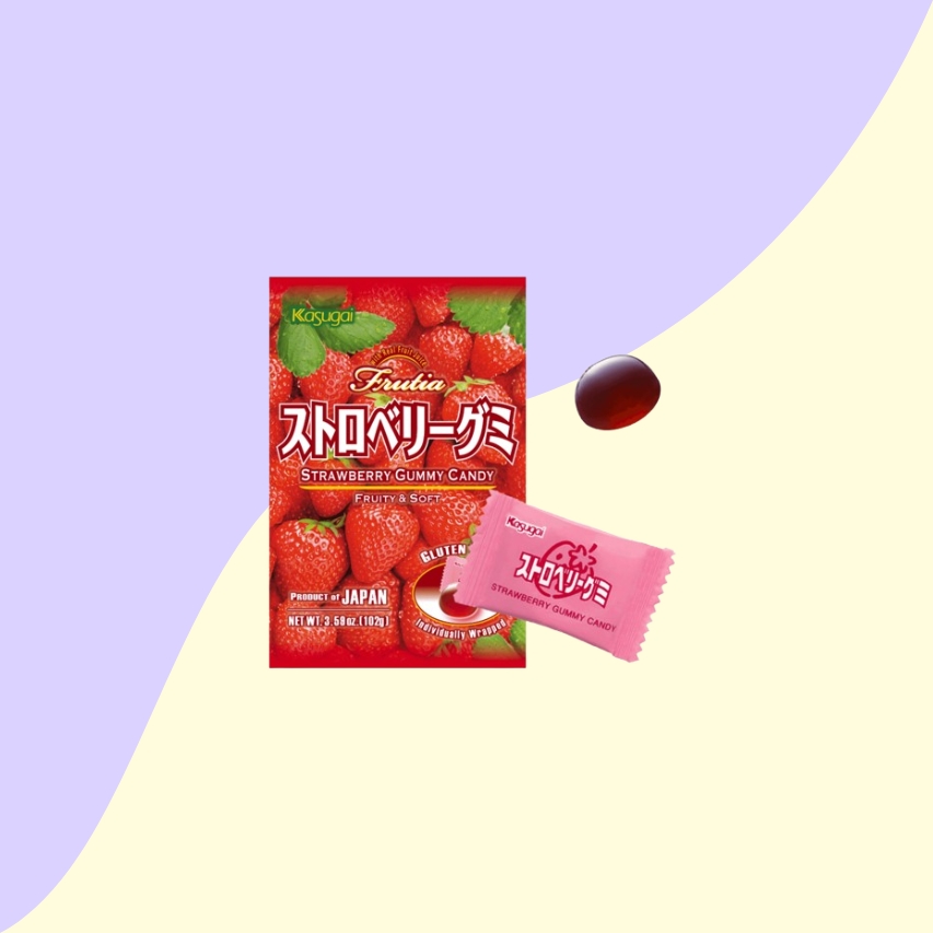 Strawberry gummy candy