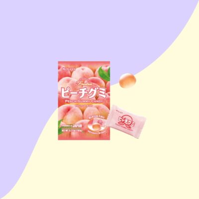 Peach gummy candy